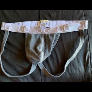 Men’s grey UNDER GEAR vintage jock strap